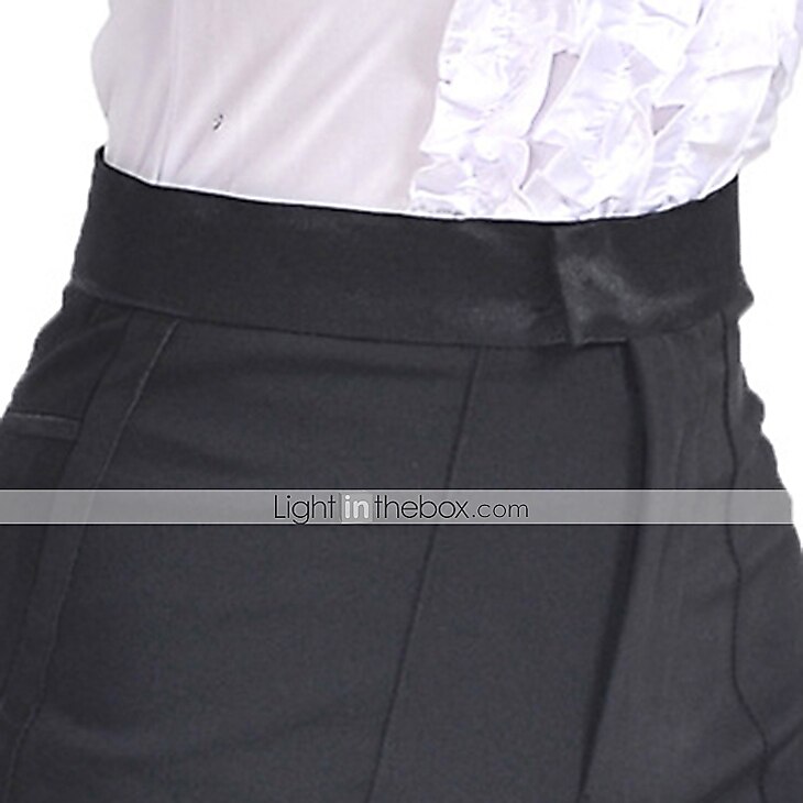 Baile Latino Pantalones Volantes Chico Entrenamiento Rendimiento Ropa de Deporte Sin Mangas Cintura Media Licra / Danza Latina 2026 - $42.99 –P1