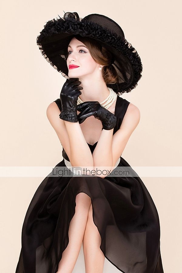 feather organza fascinators hats headpiece classical feminine style de 2026 por $74.99 –P6