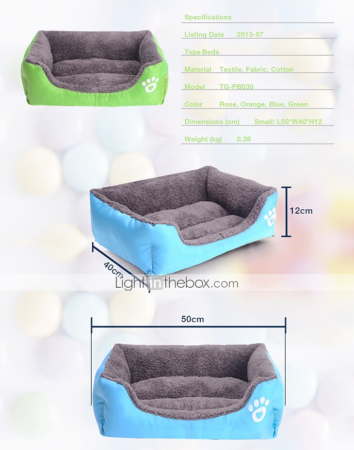 Gato Cachorro Colchão Camas Cama Cobertores Sólido Prova-de-Água Fofo Tecido Algodão para cães e gatos grandes, médios pequenos de 2026 por $68.99 –P10