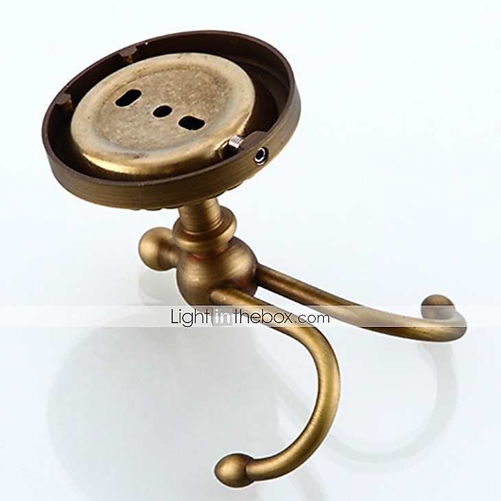 il set di accessori per il bagno include porta carta igienica e porta accappatoio in ottone antico montato a parete 2 pz del 2025 a $79.99 –P1