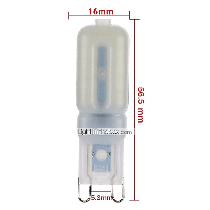 10st 5w led bi-pin lampor glödlampor 500lm g9 22led pärlor smd 2835 dimbar landskap 50w halogenlampa byte varm kall vit 360 graders strålvinkel 220-240v 110-120v 2025 - $34.99 –P2