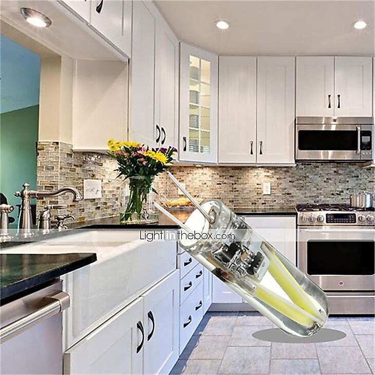 5 piezas 1.5 W Luces LED de Doble Pin 150 lm G4 T 2 Cuentas LED COB Decorativa Blanco Cálido Blanco Fresco / Cañas / CE 2025 - $13.99 –P1