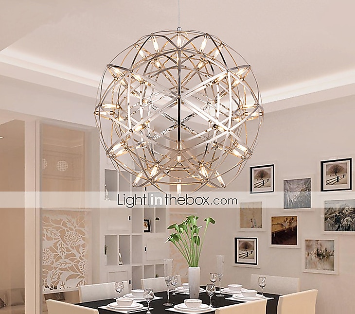 30 cm led pingente de luz led fogos de artifício e bola de faísca luminária de suspensão de teto globo de metal acabamentos pintados 110-120v 220-240v de 2026 por $177.99 –P10