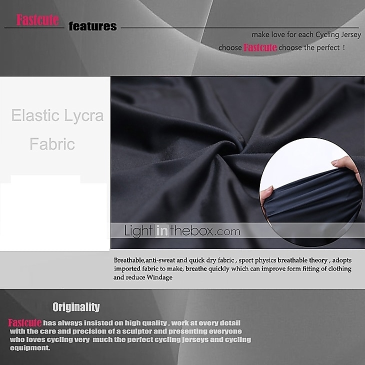 Fastcute Муж. Универсальные Велокофты и велошорты-комбинезоны С короткими рукавами Горные велосипеды Шоссейные велосипеды Осень Желтый Светло-Зеленый Красный Мода Велоспорт Быстровысыхающий Дышащий 2026 - $54.99 –P5