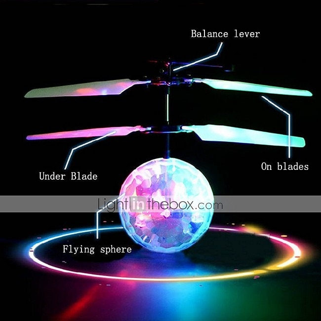 magisk flygande bollleksak - infraröd induktion rc drönare, disco-ljusled, laddningsbar inomhus utomhushelikopter - för pojkar, flickor, festliga tonåringar&amp; vuxna 2025 - $27.99 –P8