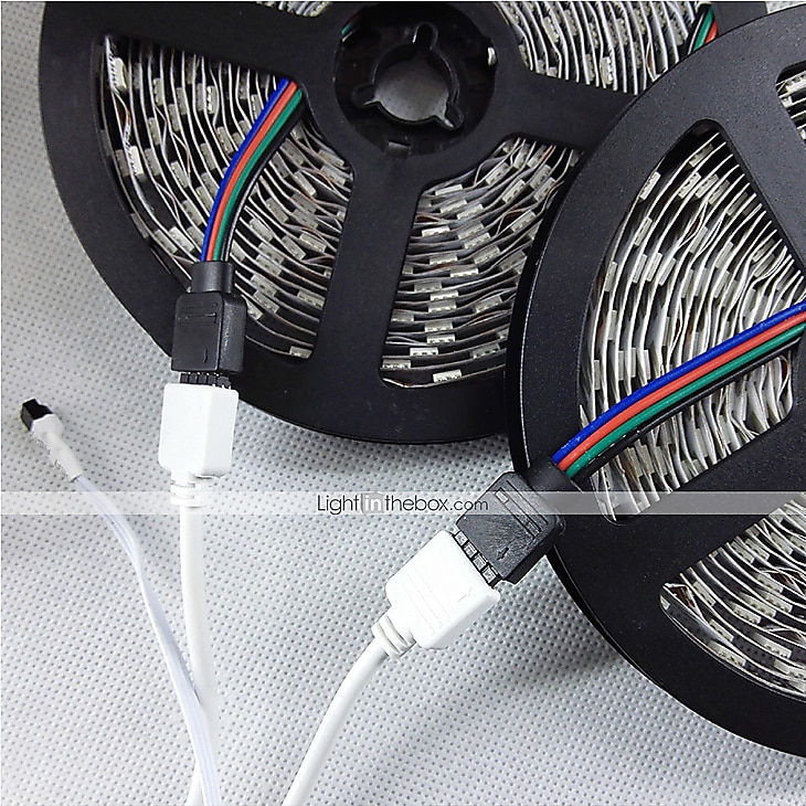 bandes LED étanches 10m (2x5m) bandes LED flexibles lumières rgb tiktok lumières 2835 600leds 8mm 44keys télécommande ir de 2025 ? $23.99 –P5