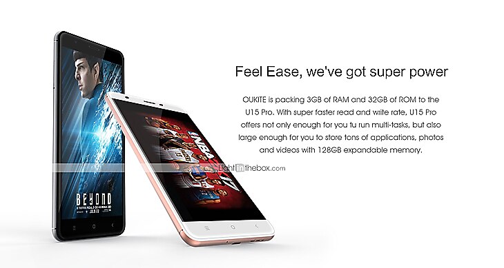 OUKITEL OUKITEL U15 PRO 5.5 inch / 5.1-5.5 inch inch 4G Smartphone (3GB + 32GB 16 mp MediaTek MT6753 3000mAh mAh) / 1280x720 / Octa Core / FDD(B1 2100MHz) / FDD(B3 1800MHz) / FDD(B7  2600MHz) 2025 - $134.99 –P7