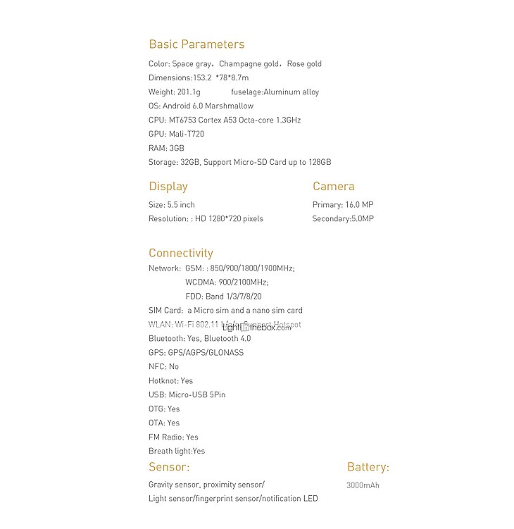 OUKITEL OUKITEL U15 PRO 5.5 inch / 5.1-5.5 inch inch 4G Smartphone (3GB + 32GB 16 mp MediaTek MT6753 3000mAh mAh) / 1280x720 / Octa Core / FDD(B1 2100MHz) / FDD(B3 1800MHz) / FDD(B7  2600MHz) 2025 - $134.99 –P16