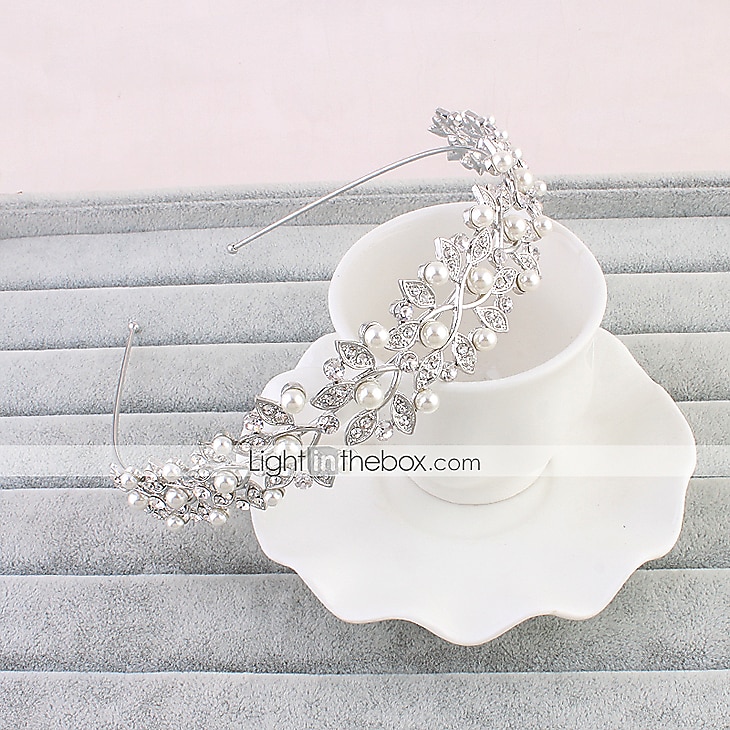 Strass kroon tiara's / Hoofdkleding met Bloemen 1 stuk Bruiloft / Speciale gelegenheden  / Valentijnsdag Helm 2025 - $9.99 –P2
