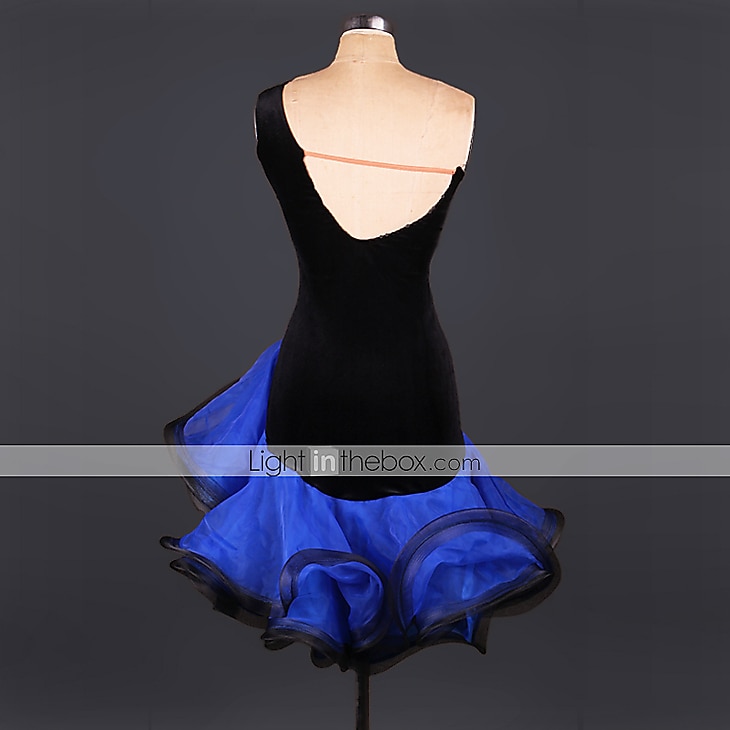 Latin Dance Dress Ruffles Split Joint Women's Performance Practise Sleeveless Spandex Organza 2026 - $85.99 –P5