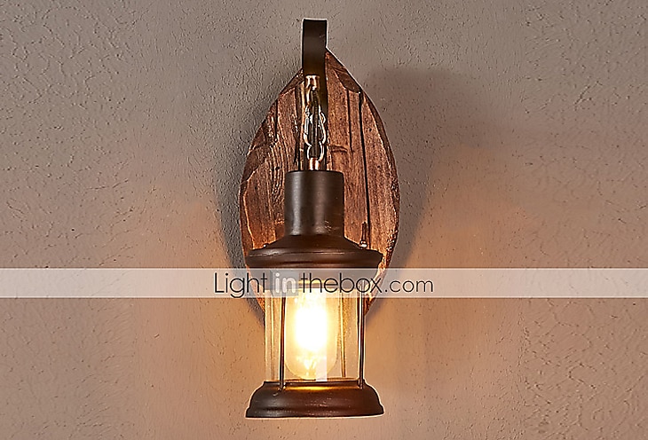 lámpara de pared retro vintage rústico pared de vidrio nórdico scone 40w para dormitorio junto a la cama accesorios de iluminación de pared industrial pasillo del dormitorio lámparas de escalera 2025 - $68.99 –P2
