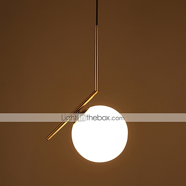 20 cm Mini stílus Függőlámpák Fém Üveg Gömb Galvanizált Modern Kortárs 110-120 V / 220-240 V 2026 - $107.99 –P11