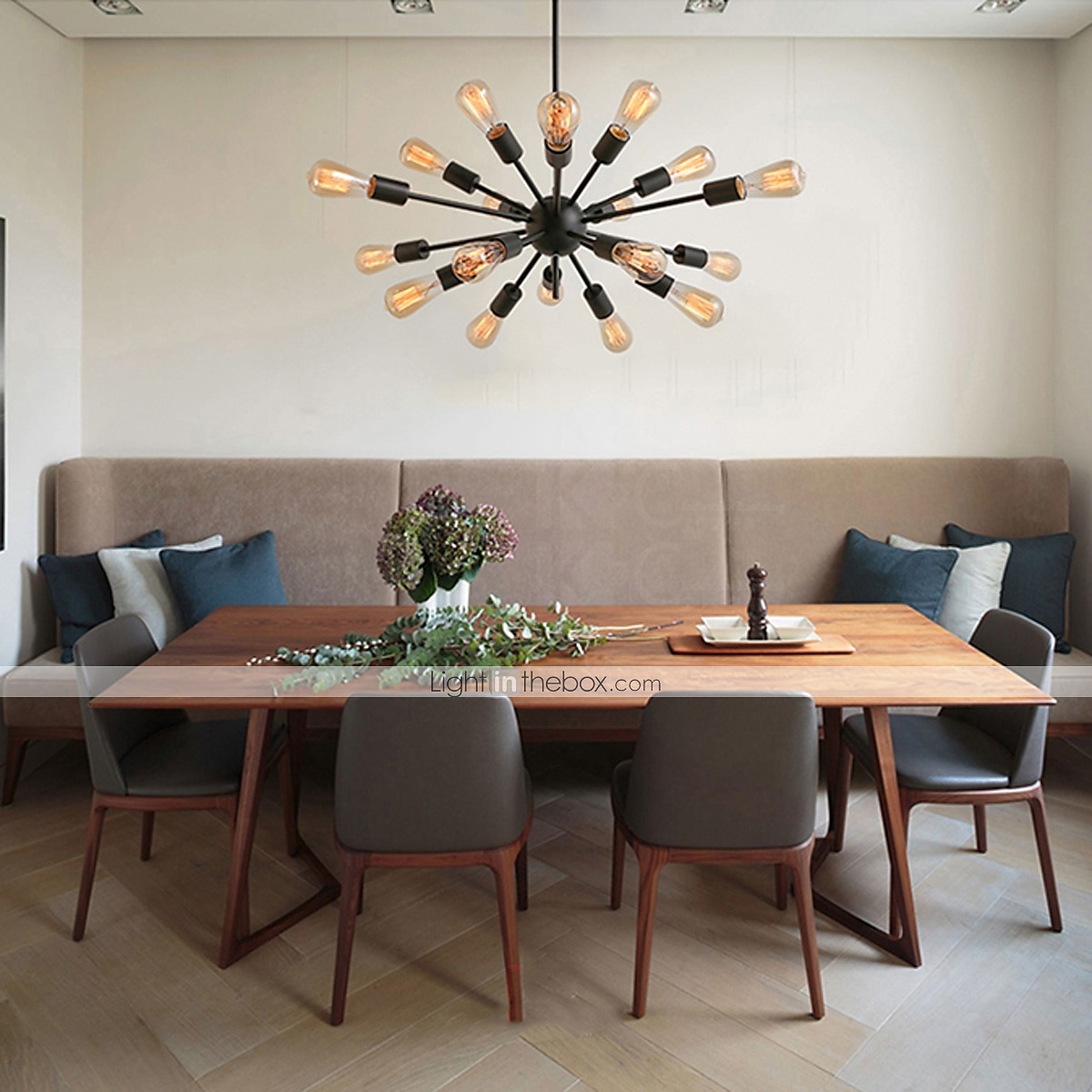 12/18/20 têtes designers lustre en métal suspension spoutnik finitions peintes traditionnel / classique 110-120v / 220-240v de 2026 ? $129.99 –P3