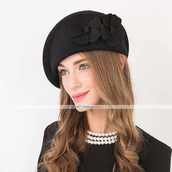 Czapki Wełna Beret Kapelusz Fedora Ślub Codzienny Herbaciane przyjęcie Kentucky Derby Wyścigi konne Elegancja Prosty Z Kwiaty Winieta Nakrycia Głowy 2026 - $41.99 –P8