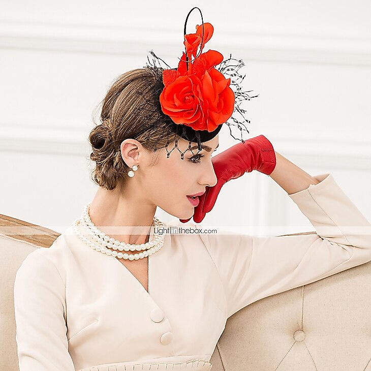 Női Soros Gyapjú Nettó Sisak-Esküvő Különleges alkalom Hétköznapi Fejdíszek Kalapok 1 darab 2025 - $26.99 –P6