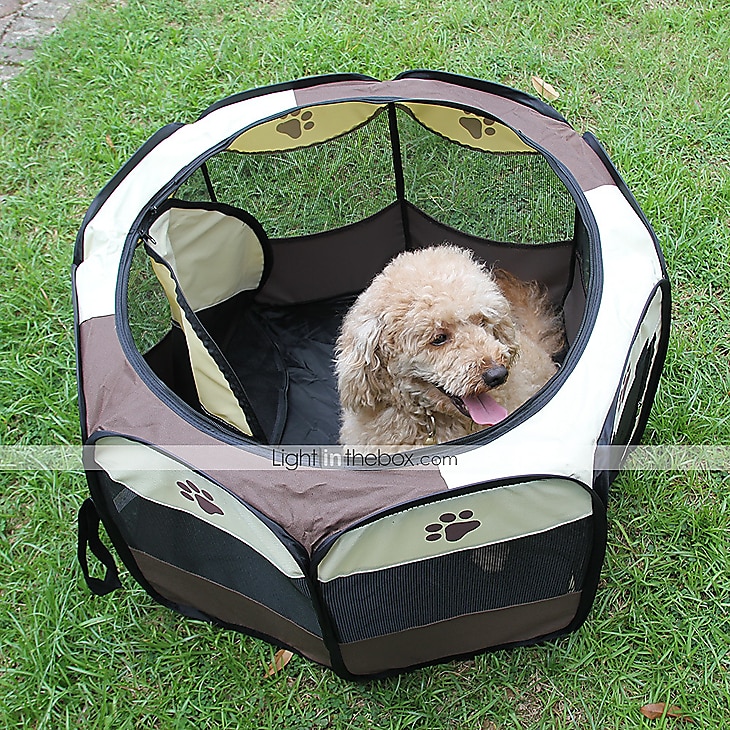 Cat Dog Kennel  Crate Pet Playpen Dog Cage Portable Folding Water  Resistant Foldable Cartoon Nylon Yellow Red Blue 5346593 2022 – $40.99