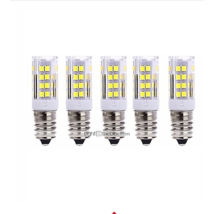 5 pcs 5w lâmpada de milho led e14 t 51 contas de led smd 2835 800lm para ventilador de teto lustre luz pingente branco quente 220 ~ 240 v de 2026 por $19.49 –P1