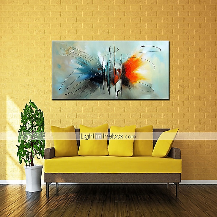 Ölgemälde handgemachte handgemalte Wandkunst abstrakte moderne Hauptdekorationsdekor gestreckter Rahmen fertig zum Aufhängen 60*90cm 2025 - $116.99 –P7