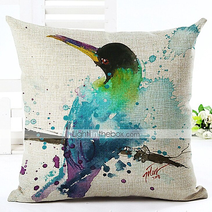 housse de coussin 1pc doux décoratif carré jeter taie d'oreiller taie d'oreiller pour canapé chambre qualité supérieure lavable en machine pack de 1 faux lin coussin pour canapé canapé lit chaise de 2025 ? $8.99 -P3