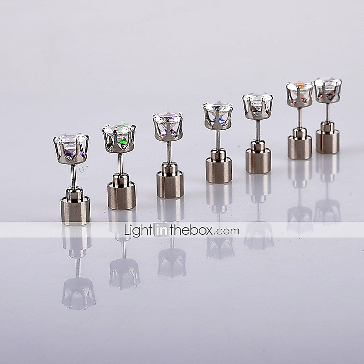 2PCS LED Earring Light Up Crown Glowing Crystal Stainless Ear Drop Ear Stud Earring Jewelry 2025 - $6.99 –P8