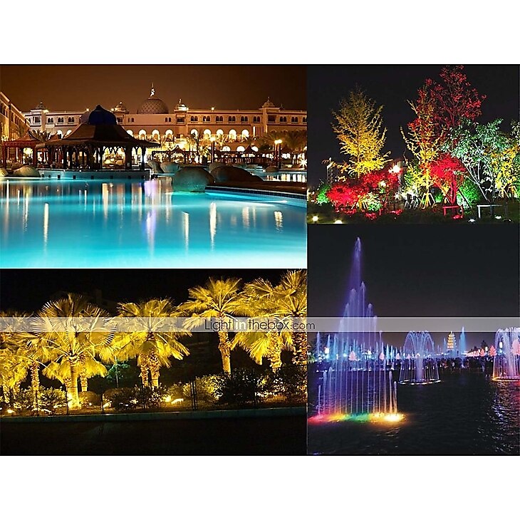 esterno 10w led rgb led resistente giardino paesaggio fontana stagno proiettore luci esterne lampadina adattatore di alimentazione eu plug funzione di memoria impostazione temporizzazione (ac85-265v) del 2025 a $39.99 –P3