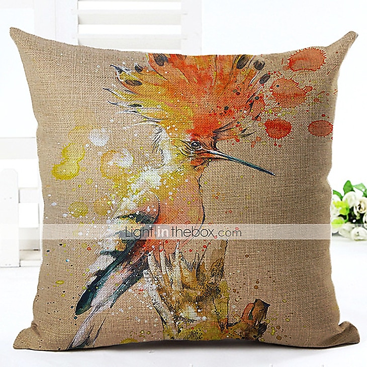 housse de coussin 1pc doux décoratif carré jeter taie d'oreiller taie d'oreiller pour canapé chambre qualité supérieure lavable en machine pack de 1 faux lin coussin pour canapé canapé lit chaise de 2025 ? $8.99 -P4