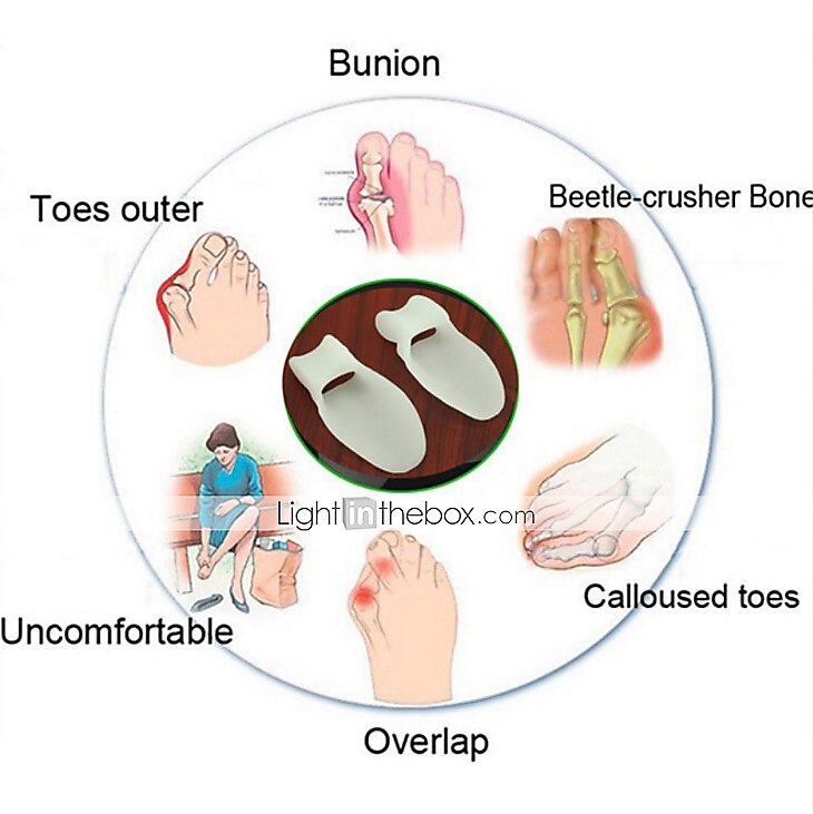 Unisex Toe Hallux Valgus Silicone Bunion Splint Thumb Corrector Toe Separator Toe Bending Orthosis Relief Pain Pedicure Feet Silicone Orthosi Care Tool 2025 - $6.99 –P2
