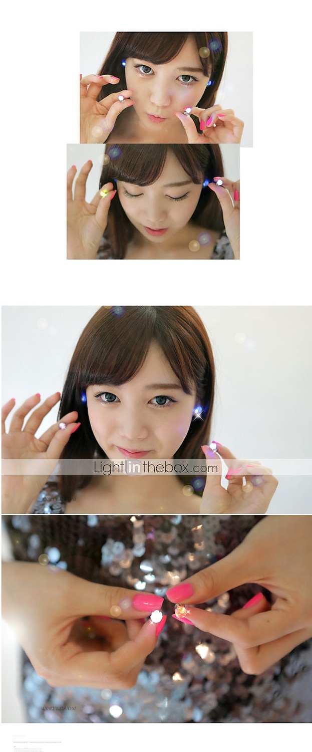 2PCS LED Earring Light Up Crown Glowing Crystal Stainless Ear Drop Ear Stud Earring Jewelry 2025 - $6.99 –P11
