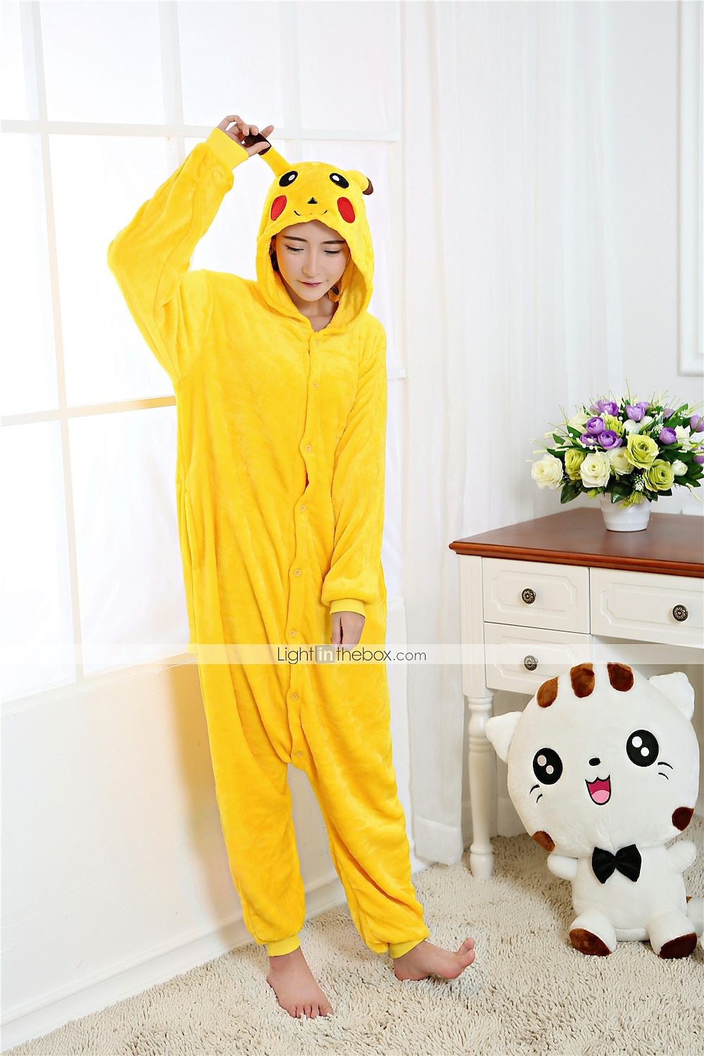 Adults' Patchwork Halloween Props Holiday Jewelry Onesie Costume Carnival Costume Pika Pika Onesie Pajamas Kigurumi Pajamas Funny Costume For Men and Women Christmas Carnival New Year Cartoon 2025 - $42.99 –P3