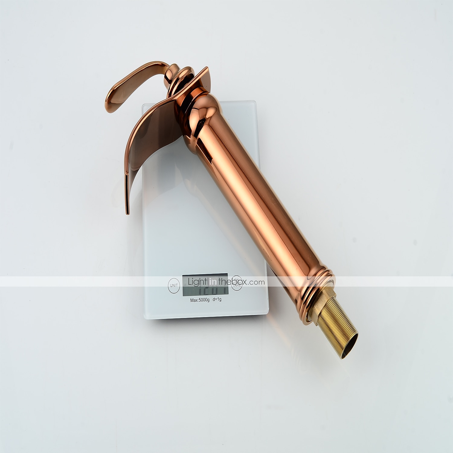 rubinetto del lavandino del bagno in ottone, rubinetti per vasca monocomando monocomando a cascata in oro rosa con acqua calda e fredda del 2025 a $80.99 –P2