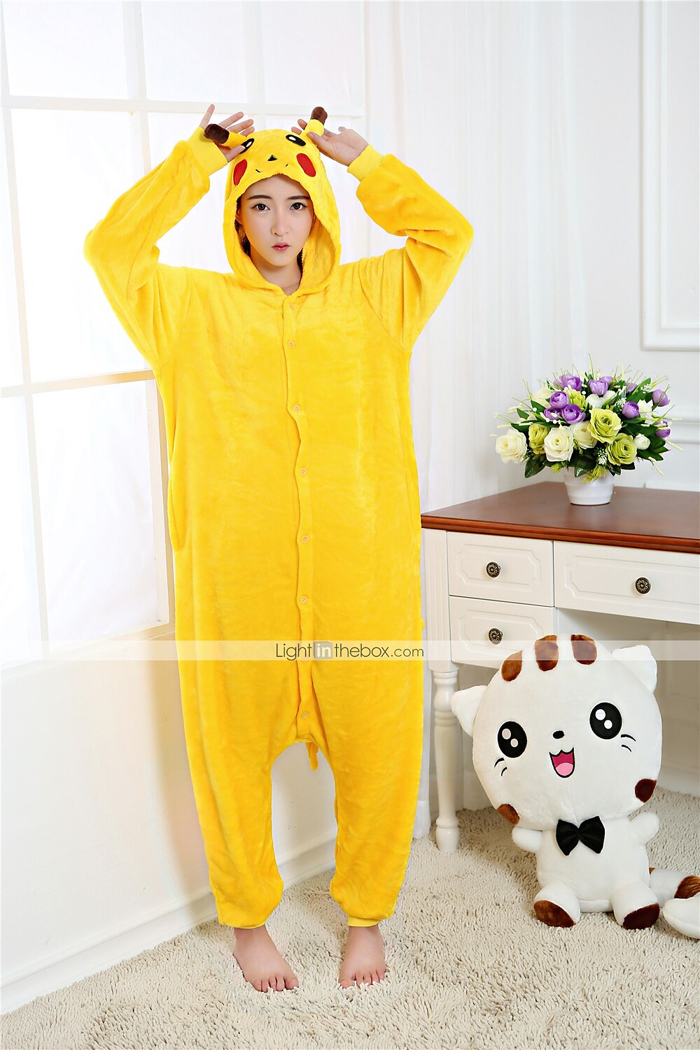 Adults' Patchwork Halloween Props Holiday Jewelry Onesie Costume Carnival Costume Pika Pika Onesie Pajamas Kigurumi Pajamas Funny Costume For Men and Women Christmas Carnival New Year Cartoon 2025 - $42.99 –P2