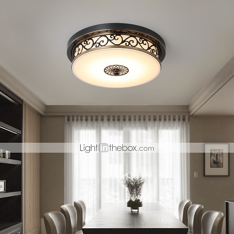 30 cm Ceiling Light LED Flush Mount Lights Metal Bronze Vintage Traditional / Classic Country 110-120V 220-240V 2025 - $133.99 –P2