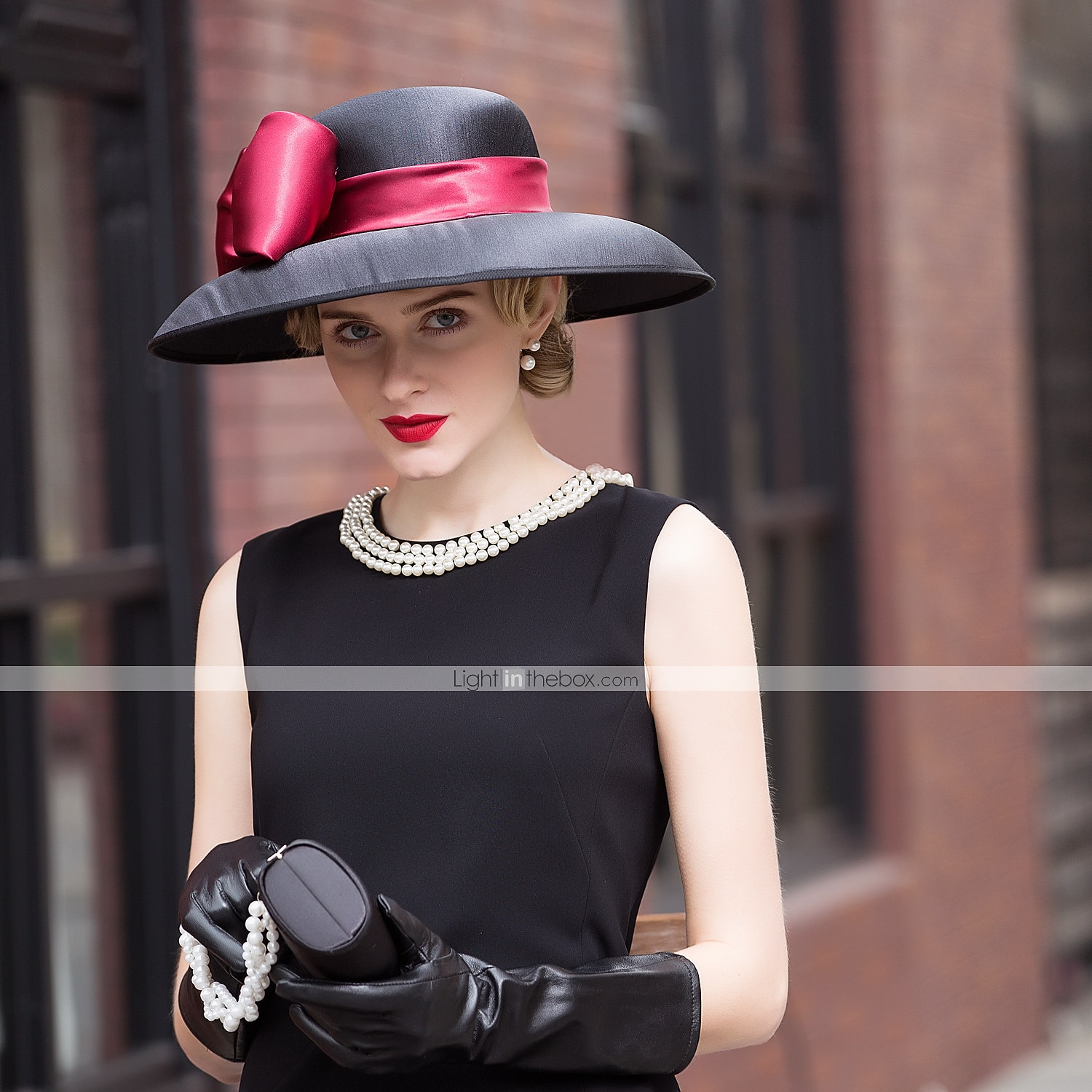Chapeaux Coiffure Sergé uni Chapeau melon / cloche Chapeau de Soleil Mariage Saint-Valentin Kentucky Derby Course de Chevaux Melbourne Cup Glamour Élégant & Luxueux Romantique Avec Papillon Épissage de 2026 ? $64.99 –P2
