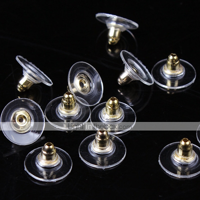 50 pcs Cierre del pendiente For Mujer Casual Diario Plateado Chapado en Oro Blanco 2025 - $4.49 –P1