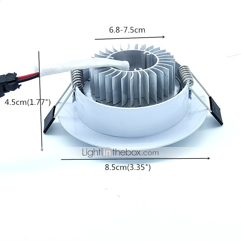 5 шт. 3 W 300 lm 3 Светодиодные бусины Простая установка Встроенные LED даунлайт Тёплый белый Холодный белый 220-240 V Дом / офис Детская комната Кухня / RoHs / CE 2025 - $28.99 –P1