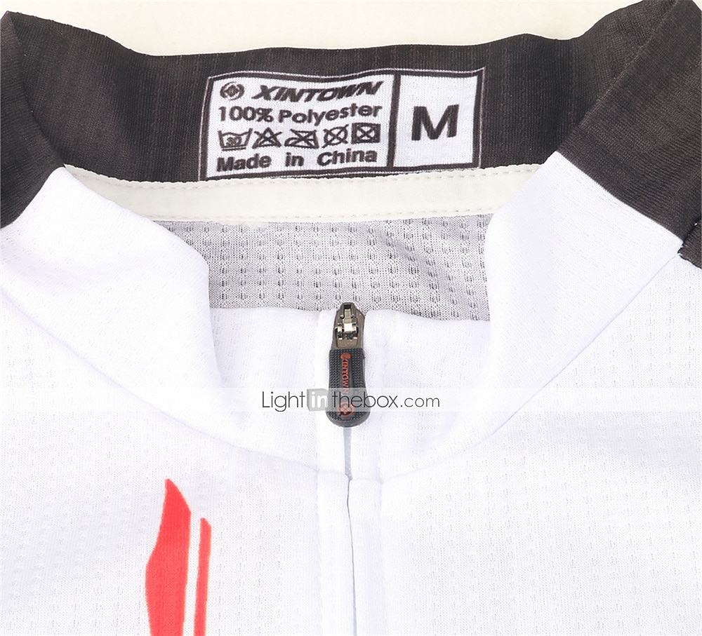 Per uomo Maglia da ciclismo con pantaloncini Manica Corta Estate Primavera Autunno Bianco / Nero Nero / Rosso Nero / giallo A Motivi Bicicletta Pantaloncini Protezione solare Asciugatura Rapida del 2026 a $41.99 –P4