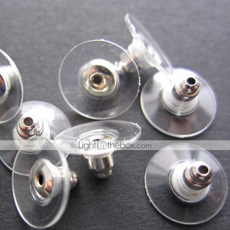 50 pcs Cierre del pendiente For Mujer Casual Diario Plateado Chapado en Oro Blanco 2025 - $4.49 –P3