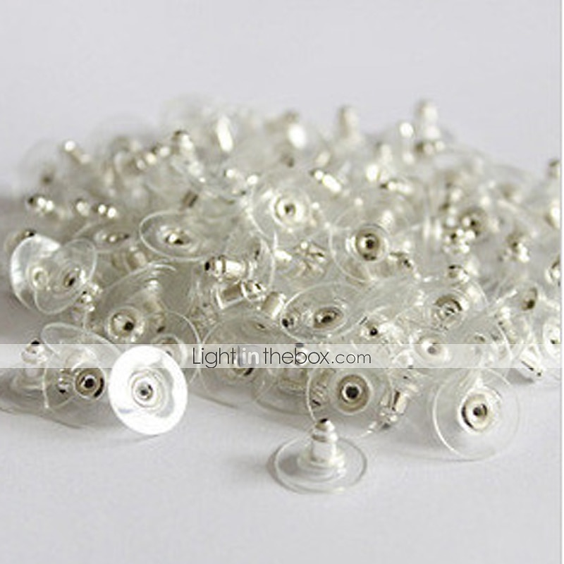 50 pcs Cierre del pendiente For Mujer Casual Diario Plateado Chapado en Oro Blanco 2025 - $4.49 –P5