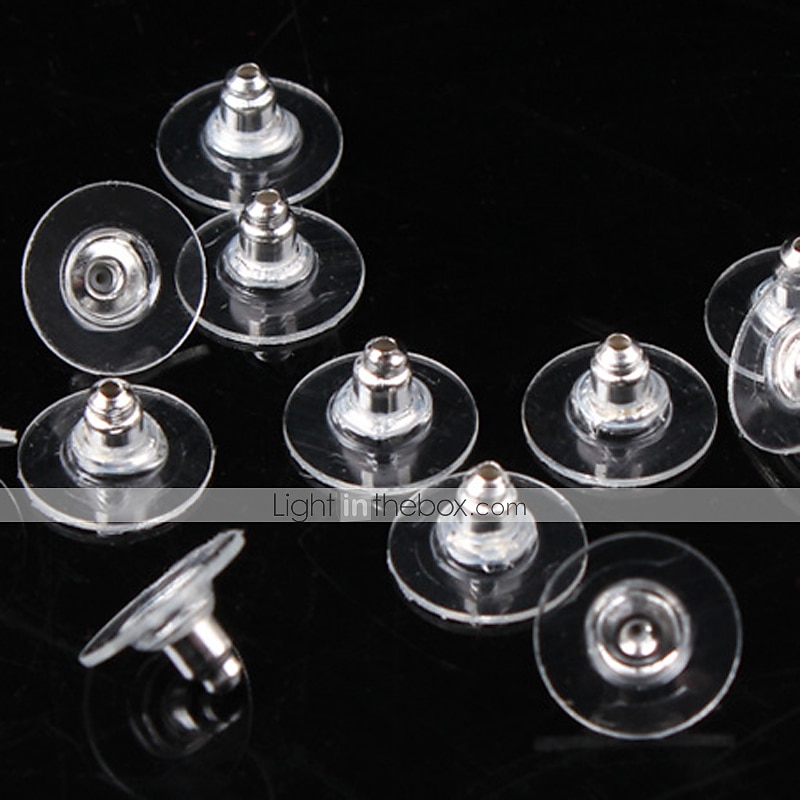 50 pcs Cierre del pendiente For Mujer Casual Diario Plateado Chapado en Oro Blanco 2025 - $4.49 –P2