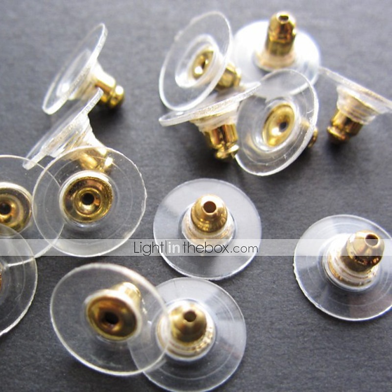 50 pcs Cierre del pendiente For Mujer Casual Diario Plateado Chapado en Oro Blanco 2025 - $4.49 –P4