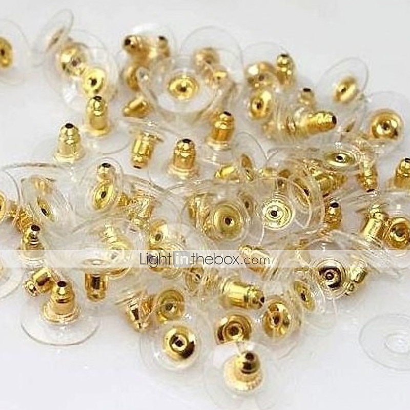 50 pcs Cierre del pendiente For Mujer Casual Diario Plateado Chapado en Oro Blanco 2025 - $4.49 –P7