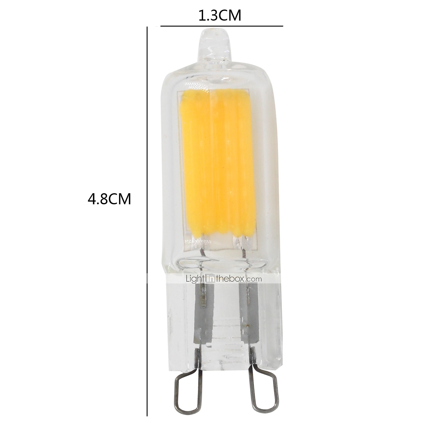 2026年 1 W ＬＥＤ２本ピン電球 250-280 lm G9 T LEDビーズ COB 装飾用 温白色 220-240 V  コレクション – $9.49 –P1