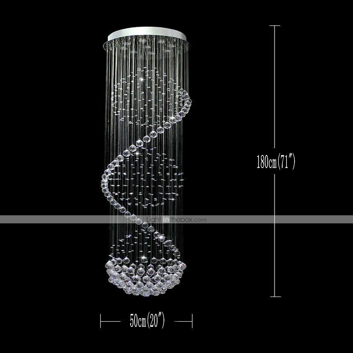 9-Light 50 cm Chandelier LED Crystal Flush Mount Lights Metal Chrome Traditional / Classic 110-120V / 220-240V / GU10 2025 - $447.89 –P1