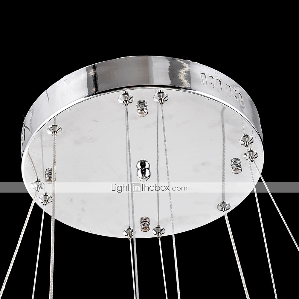 3 Rings 70 cm Crystal Dimmable LED Chandelier Pendant Light Metal Circle Electroplated Modern Contemporary Traditional Classic 110-120V 220-240V 2025 - $687.89 –P3