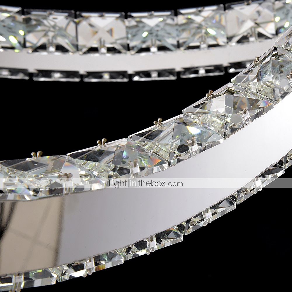 3 Rings 70 cm Crystal Dimmable LED Chandelier Pendant Light Metal Circle Electroplated Modern Contemporary Traditional Classic 110-120V 220-240V 2025 - $687.89 –P4