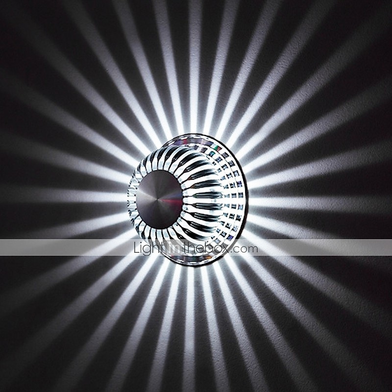 1-licht 10cm modern/eigentijds mini-stijl inbouw wandlampen led sferisch ontwerp aluminium gang trappen wandlamp 90-240v 3w 2025 - $46.99 –P4