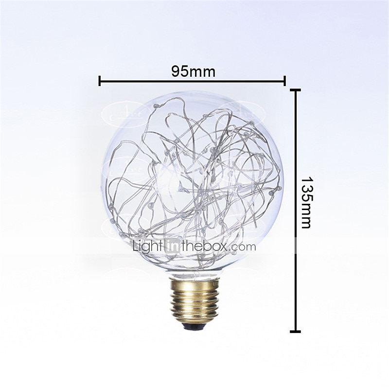 1 stuk 3 W LED-gloeilampen 200 lm E26 / E27 G95 33 LED-kralen SMD Decoratief Sterrenhemel Kerst Bruiloft Decoratie Warm wit 85-265 V / RoHs / CE 2025 - $8.49 –P1