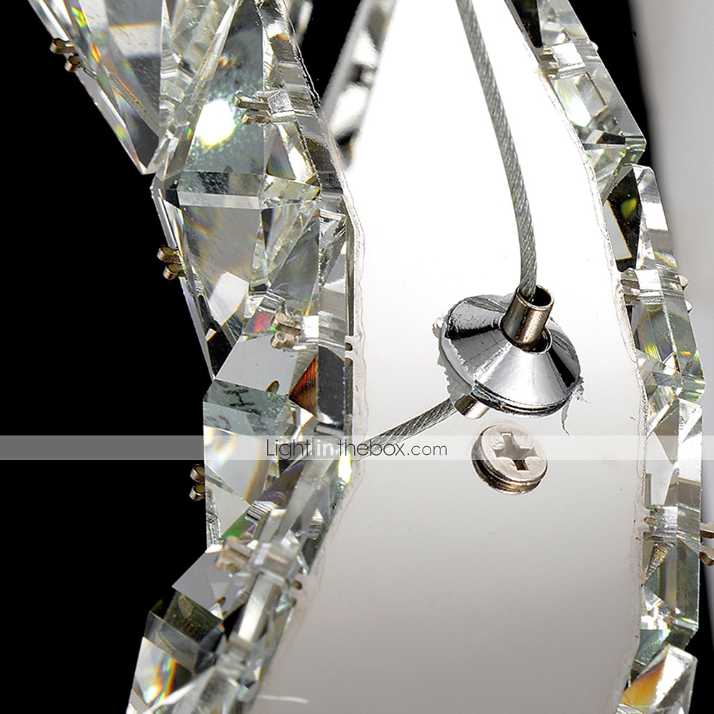 3 Rings 70 cm Crystal Dimmable LED Chandelier Pendant Light Metal Circle Electroplated Modern Contemporary Traditional Classic 110-120V 220-240V 2025 - $687.89 –P2