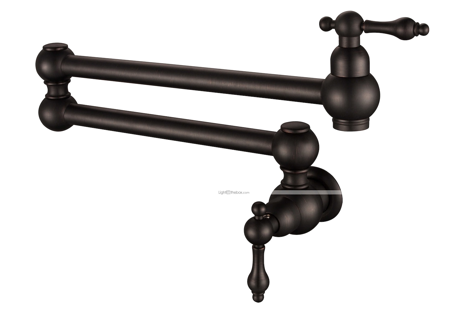 rubinetto da cucina in ottone ， due maniglie un foro riempitivo per pentole in rame antico a parete rubinetti da cucina pieghevoli diffusi del 2025 a $121.99 –P2