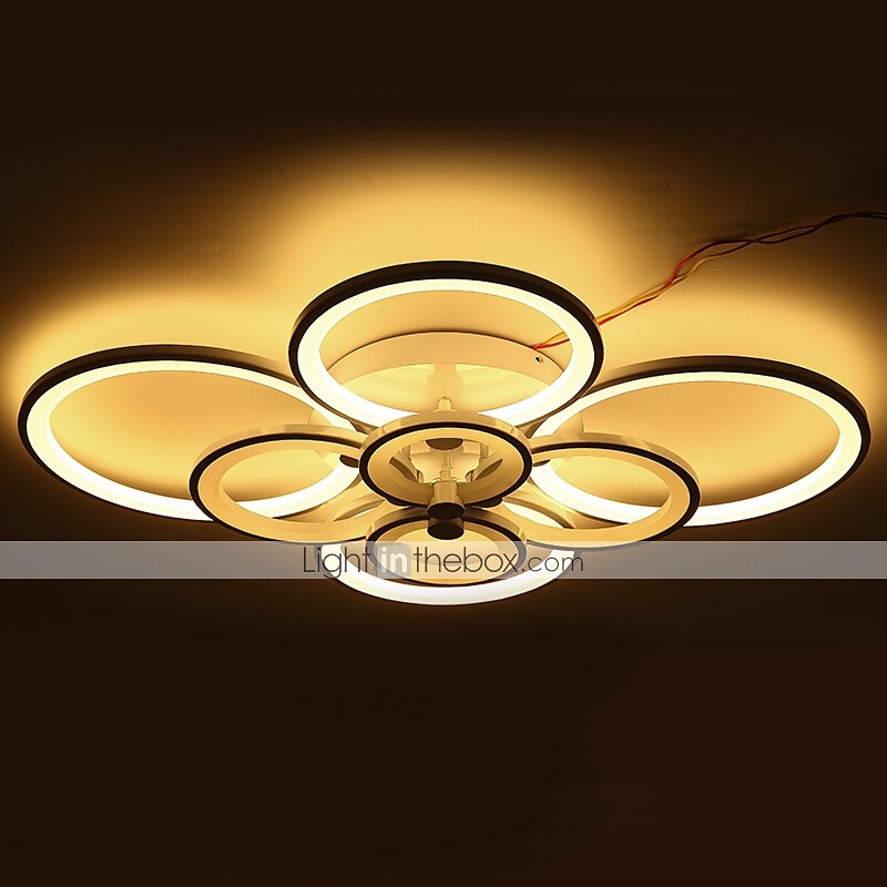 106 cm mennyezeti lámpa led geometriai formák süllyesztett lámpák fém akril festett felületek modern 220v 110v / ce tanúsítvánnyal 2025 - $126.99 –P1